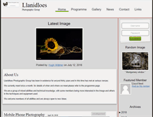 Tablet Screenshot of llanidloesphotographic.org